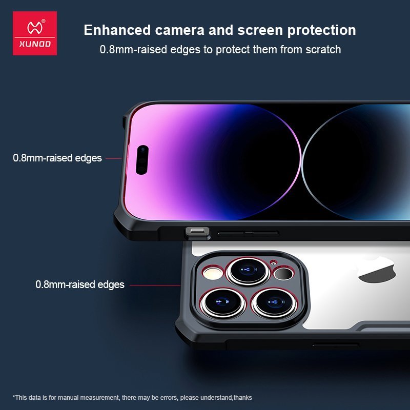 ORIGINAL XUNDD Shockproof Transparent Bumper Back Phone Case For iPhone Series - Image 3