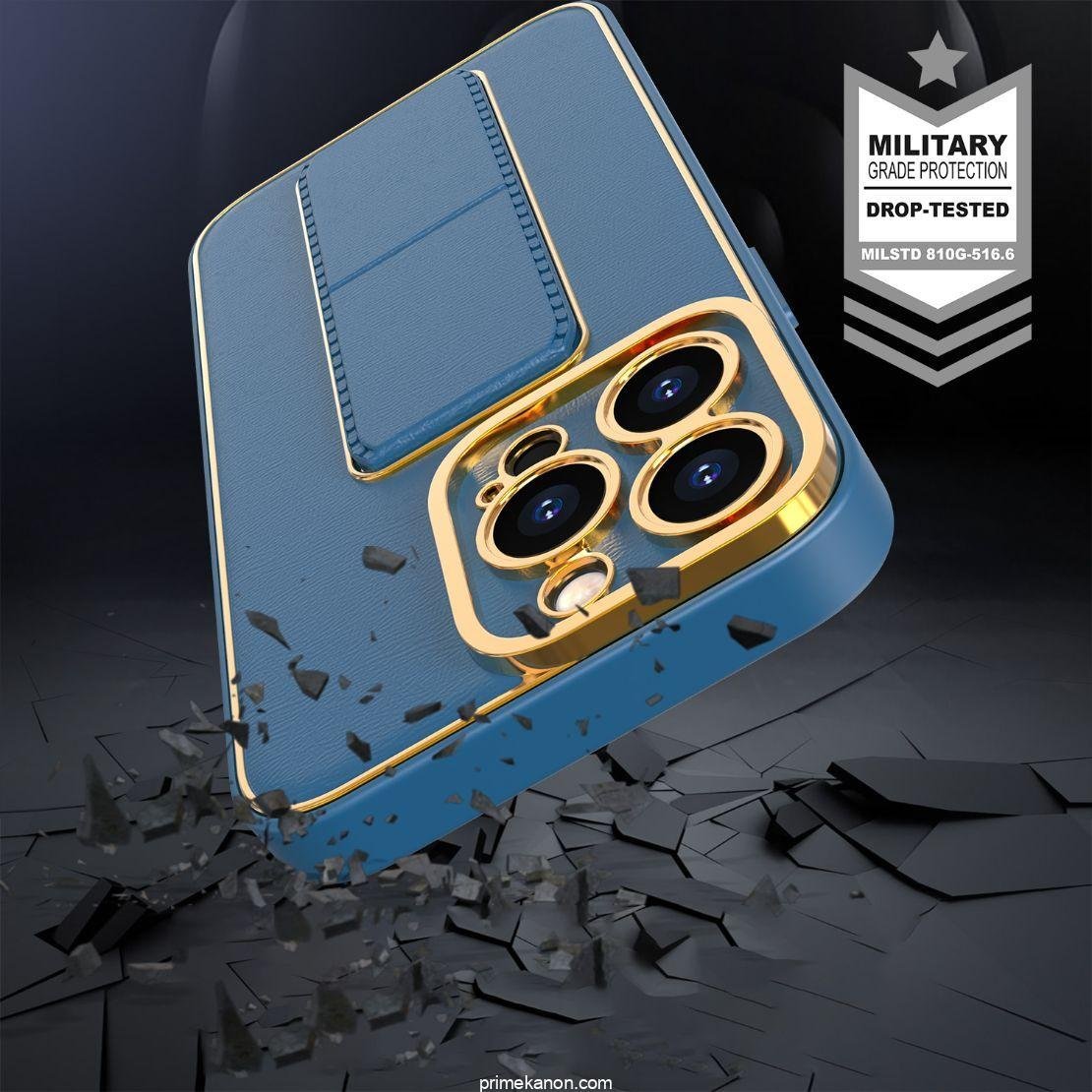 Premium Luxury Leather Case Magnetic Car Mount Holder Wrist Strap Case Kickstand Cover for iPhone Series - Image 2