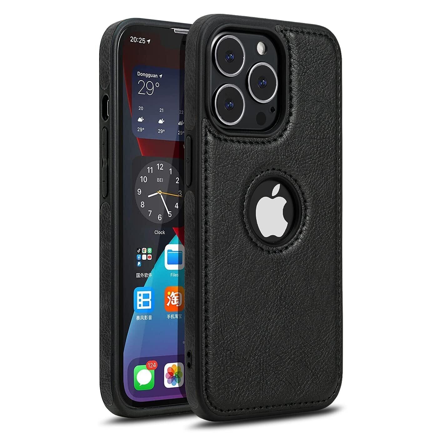 PU Leather Shockproof Business Style Mobile Phone Case for iPhone 13 Series - Image 3