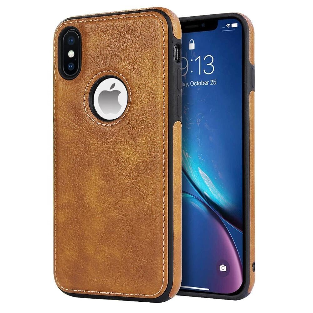 iPhone X Series PU Leather Shockproof Business Style Mobile Phone Case - Image 3