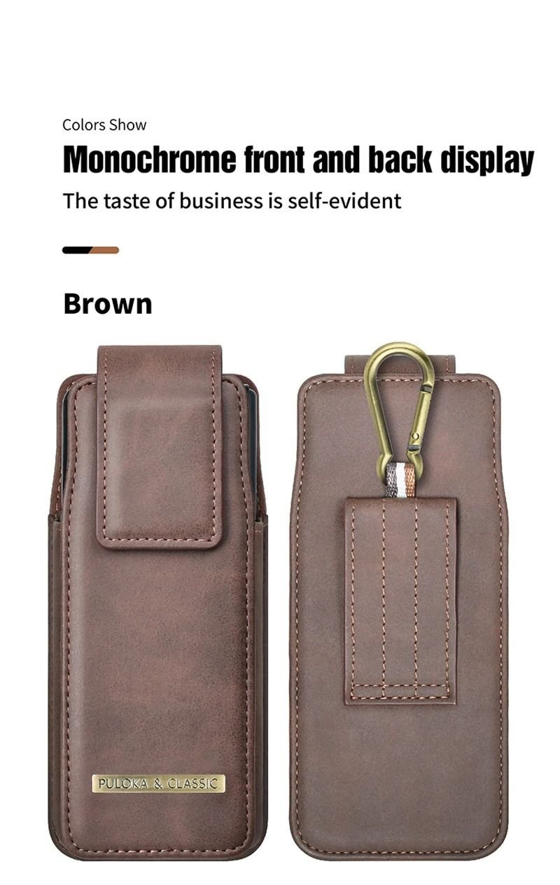 Z Fold Series 5G Pouch Belt Clip Holster Flip Case Waist Bag Leather Case - Image 8