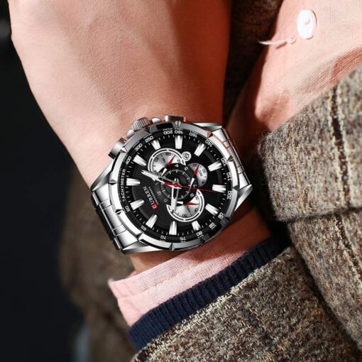 Wrist Watch Men Waterproof Chronograph Military Army Stainless Steel Male Clock Man Sport Watches - Image 12