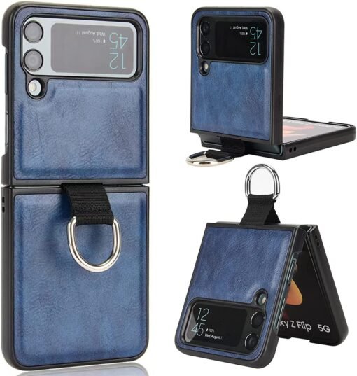 Samsung Galaxy Z Flip 3/4 5G Series Luxury Premium Anti-Scratch Leather Case - Image 14