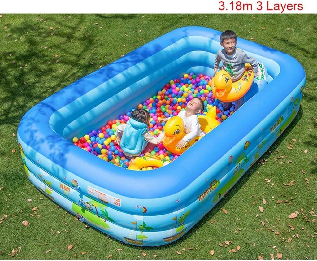 Inflatable Pool for Kids Family with Electric Pump - Image 6