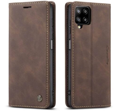 CaseMe Leather Flip Cover for Samsung Galaxy A12 - Image 2