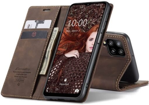 CaseMe Leather Flip Cover for Samsung Galaxy A12 - Image 10