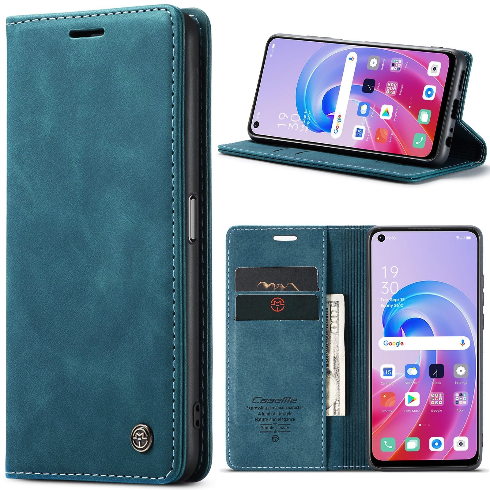 Oppo Reno 7 & Reno 8 Series CaseMe Leather Flip Case - Image 17