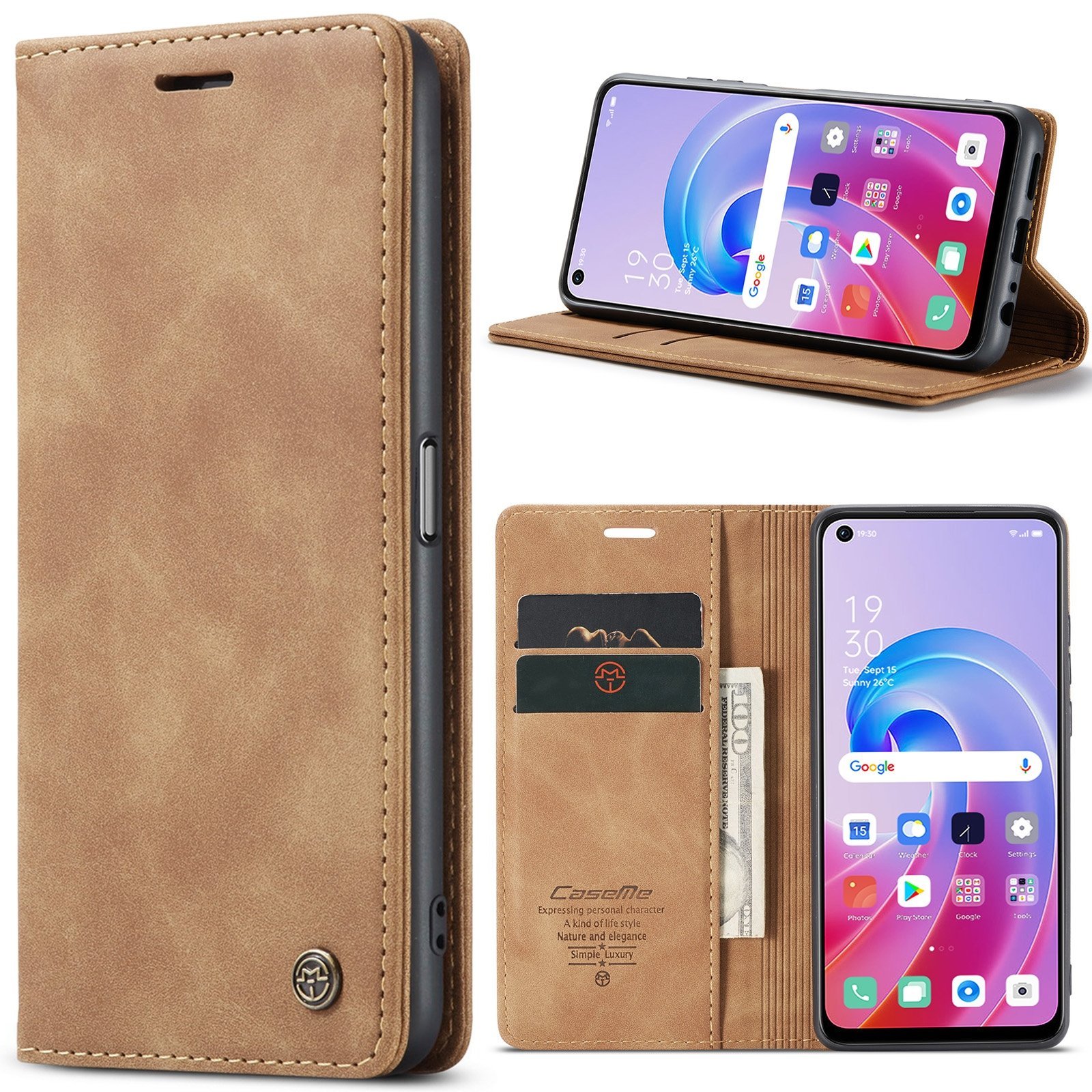 Oppo Reno 7 & Reno 8 Series CaseMe Leather Flip Case - Image 14