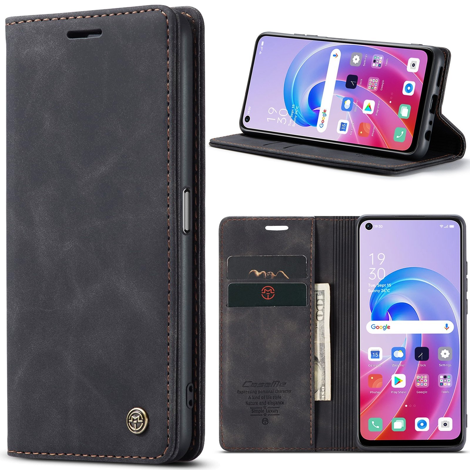 Oppo Reno 7 & Reno 8 Series CaseMe Leather Flip Case - Image 16