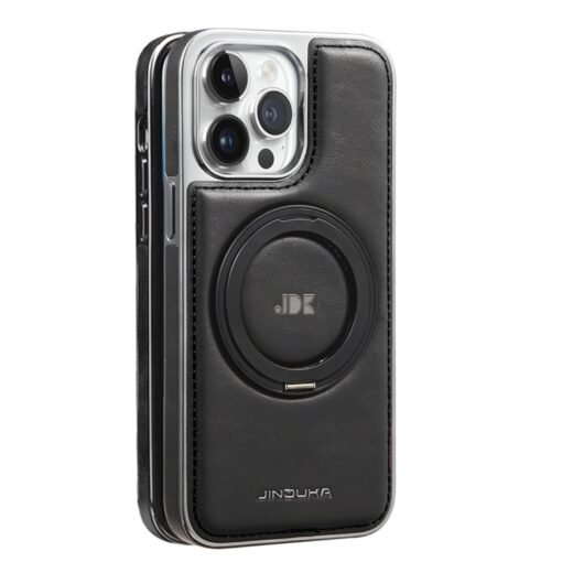 Fun-Casery Magnetic Kickstand Shockproof Leather Case for IPHONE 16/15/14 PRO MAX SERIES - Image 10