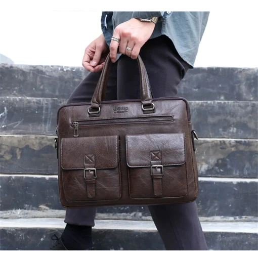 Premium Quality JEEP BULUO Wise Classic Business Choice British Style Laptop Bag