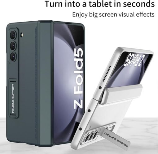 Samsung Galaxy Z Fold 5 Magnetic Adsorption Hinge Holder Protection Phone Case - Image 13