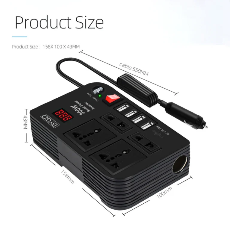 Superior Quality SPARK 3 Car Power Inverter 300W - Image 4