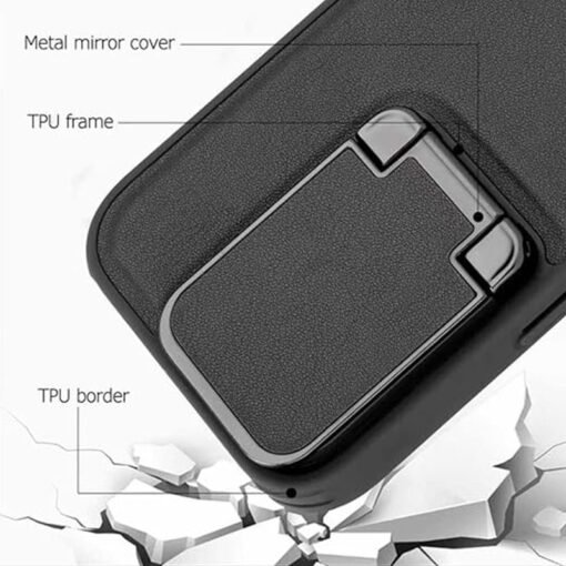 Piblue 360 Premium Leather Flip Case with Camera Protection for Samsung S23/S24/S25 Ultra Series - Image 5