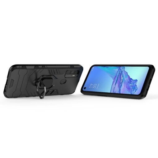 Oppo A53 Armor Heavy Duty Full Body Protection Casing Cover + 3D Full Cover Tempered Glass - Image 7