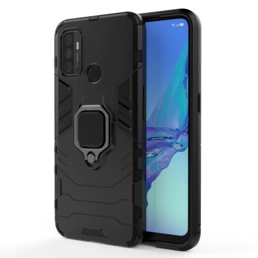 Oppo A53 Armor Heavy Duty Full Body Protection Casing Cover + 3D Full Cover Tempered Glass - Image 9