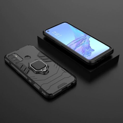 Oppo A53 Armor Heavy Duty Full Body Protection Casing Cover + 3D Full Cover Tempered Glass - Image 6