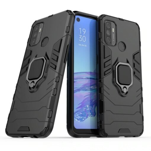 Oppo A53 Armor Heavy Duty Full Body Protection Casing Cover + 3D Full Cover Tempered Glass - Image 11
