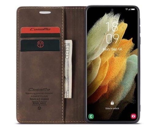 CaseMe Leather Flip Case for Samsung Galaxy S21 Series - Image 9