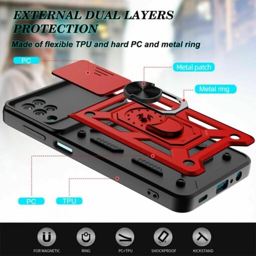 Samsung Galaxy A12 Push-Window Armor Case - Image 13