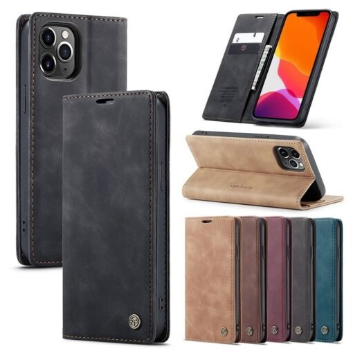 iPhone 14 Series Caseme Leather Flip Cover - Image 9