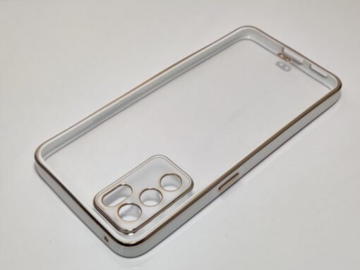 Oppo Reno 6 Dgeot Gold Plating Transparent Clear Back Case - Image 9