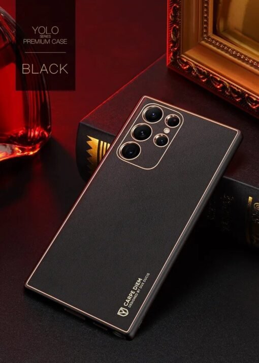 Samsung Galaxy S22 Ultra Dux Ducis Yolo Series Gold Electroplating Case - Image 5
