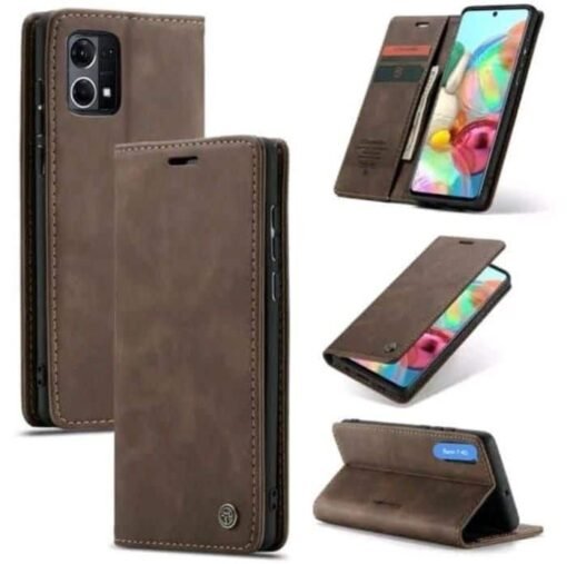 Oppo Reno 7 Series 4g CaseMe Leather Flip Cover - Image 3