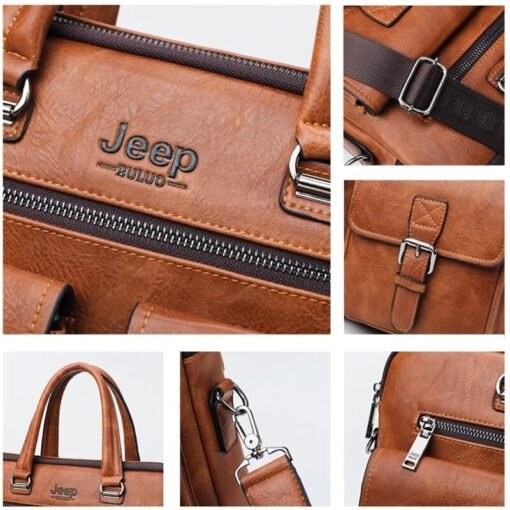 Premium Quality JEEP BULUO Wise Classic Business Choice British Style Laptop Bag - Image 6