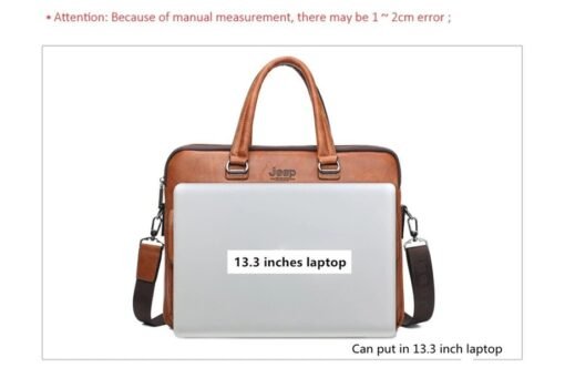 Premium Quality JEEP BULUO Wise Classic Business Choice British Style Laptop Bag - Image 11