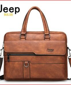 JEEP BULUO Men Business Briefcase High Quality Office Laptop & Macbook Bag