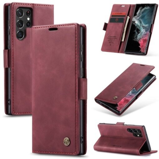 Samsung Galaxy S22 Ultra CaseMe Leather Flip Case - Image 12