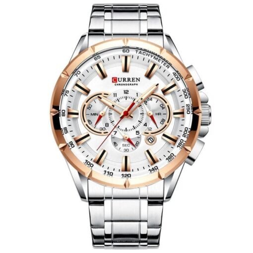 Wrist Watch Men Waterproof Chronograph Military Army Stainless Steel Male Clock Man Sport Watches