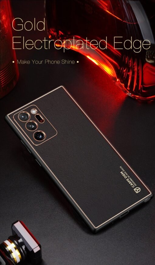 Samsung Note 10+ Dux Ducis Yolo Leather Electroplated Case - Image 10