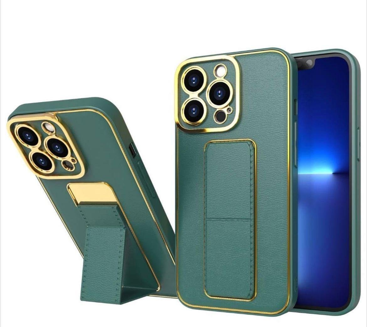 Premium Luxury Leather Case Magnetic Car Mount Holder Wrist Strap Case Kickstand Cover for iPhone Series - Image 22