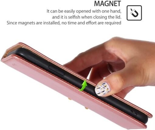 Oppo Reno 10/ Reno 10 Pro Magnetic Wallet Leather Case with Stand and Card Slots Cover - Image 10