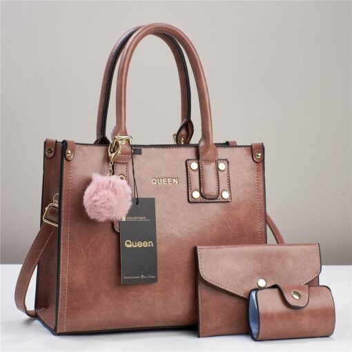 QUEEN 3 in 1 New Fashion Women Shoulder and Hand Bag - Image 2