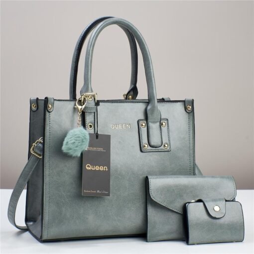 QUEEN 3 in 1 New Fashion Women Shoulder and Hand Bag - Image 6