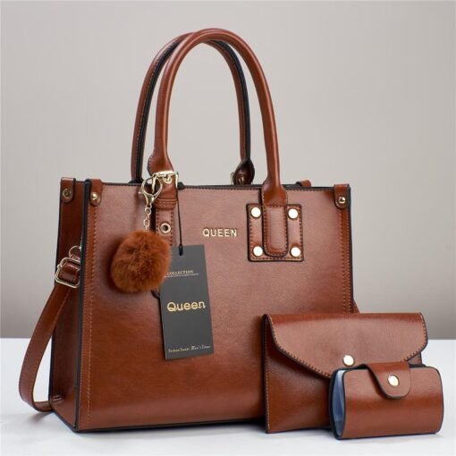QUEEN 3 in 1 New Fashion Women Shoulder and Hand Bag - Image 11