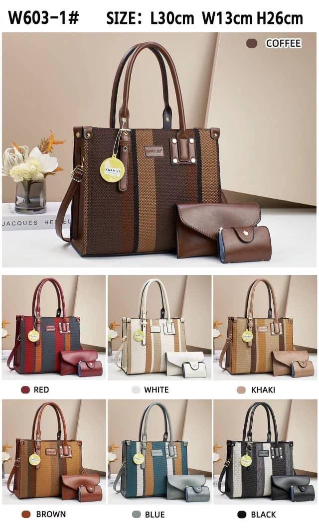 XUANLI LISA 3 in 1 Contrast Color Crossbody Satchel Shoulder Bag - Image 9