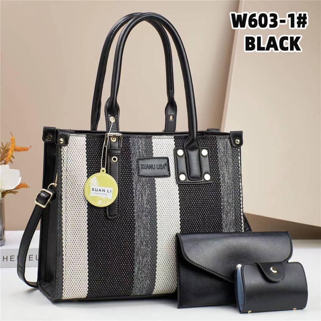 XUANLI LISA 3 in 1 Contrast Color Crossbody Satchel Shoulder Bag - Image 6