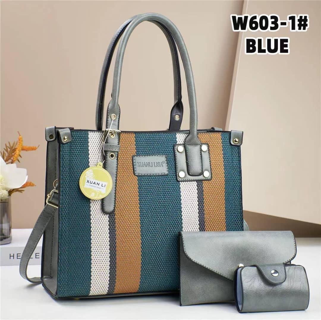 XUANLI LISA 3 in 1 Contrast Color Crossbody Satchel Shoulder Bag - Image 7