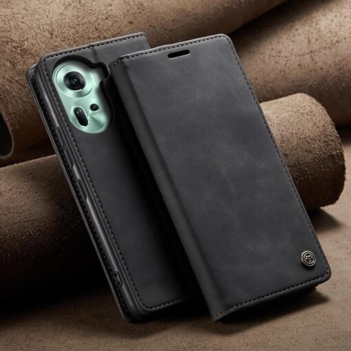 Oppo Reno 11 Pro 5G Series CASEME Premium Quality Leather Flip Cover - Image 13