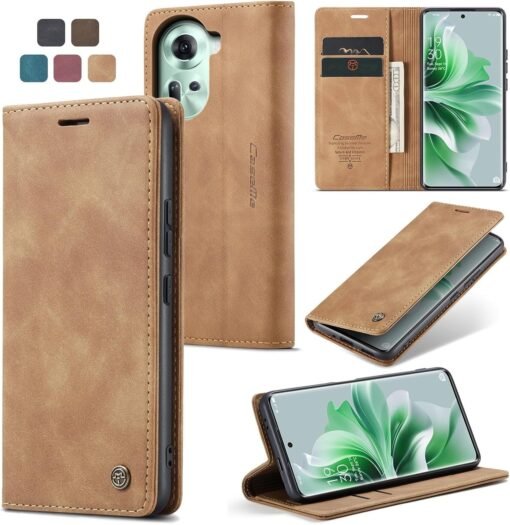 Oppo Reno 11 Pro 5G Series CASEME Premium Quality Leather Flip Cover - Image 6