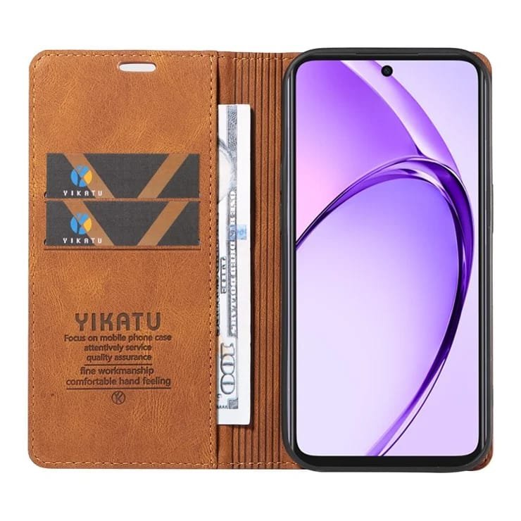 Primeum Quality Fornwenw Leather Flip Cover for OPPO A3/A3x with Kickstand feature, Magnetic Suction - Image 16