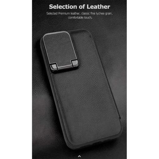 Piblue 360 Premium Leather Flip Case with Camera Protection for Samsung S23/S24/S25 Ultra Series - Image 9