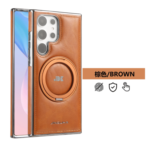 Fun Casery Magnetic Kickstand Shockproof Leather Case for SAMSUNG GALAXY S25/S24 ULTRA SERIES - Image 9