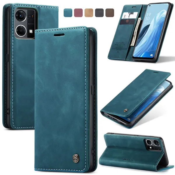 Oppo Reno 7 & Reno 8 Series CaseMe Leather Flip Case - Image 2