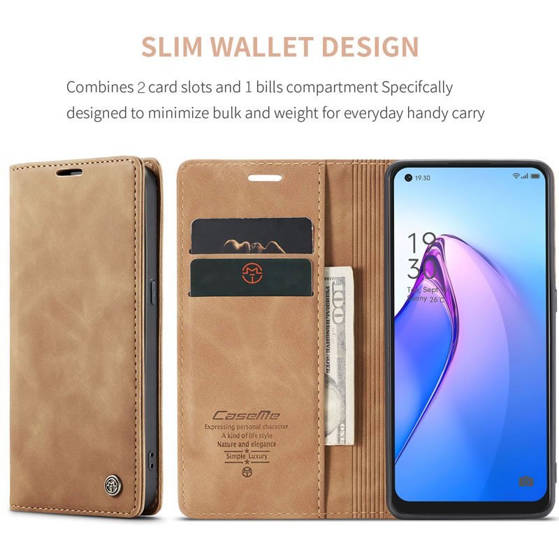 Oppo Reno 7 & Reno 8 Series CaseMe Leather Flip Case - Image 21