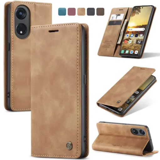 CASEME Premium Quality Leather Flip Cover for Oppo Reno Series - Image 4